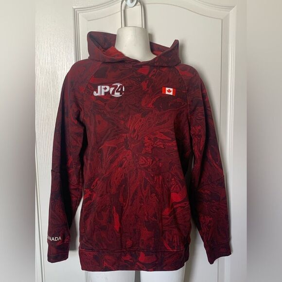 Lululemon Olympic Red Patterned Hoodie - Picture 1 of 5